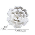 thumbnail image 2 of ZSBCMY Handmade White Ceramic Flower Wall Decoration, Elegant Indoor Outdoor Decor for Living Room, Bedroom, Kitchen, Easy to Hang, Great Gift Idea, 2 of 6