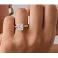 thumbnail image 4 of Jewelerix Charming 14k Yellow Gold Plated Radiant Cut Moissanite Diamond 1.5 CT Popular Engagement Rings For Millennials, 4 of 5
