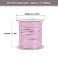 thumbnail image 2 of Unique Bargains Beading Thread Bracelet Weave Bead Craft Cord 2mm 78M/Roll (85-Yards) Decorative String, Light Pink, 2 of 7