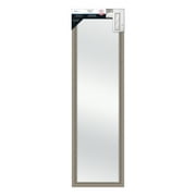 Mainstays Over-the-Door Mirror, 15"x51", Rustic Grey