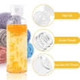 thumbnail image 3 of Botellas de viaje PET Laklulu, transparentes, de tamaño pequeño, con tapa abatible, para artículos de tocador, champú, acondicionador y loción, paquete de 5, 100 ml, 3 of 6