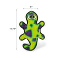 thumbnail image 6 of Outward Hound Durablez Stuffing-Free Squeaky Interactive Dog Toy, Tough Plush, Gecko, Green, Medium, 6 of 6