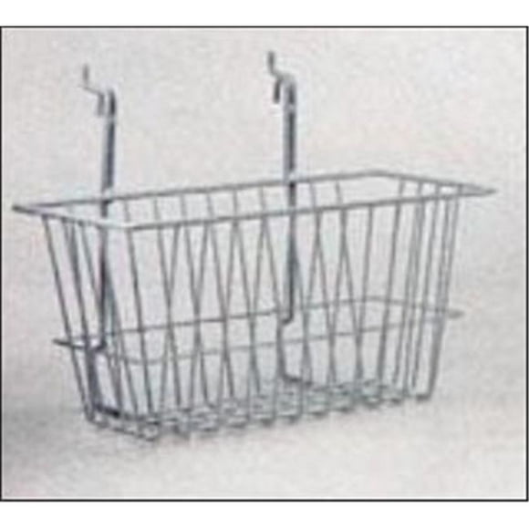 RackEm Racks 12 in. H x 6 in. W x 6 in. D Wire Basket - White