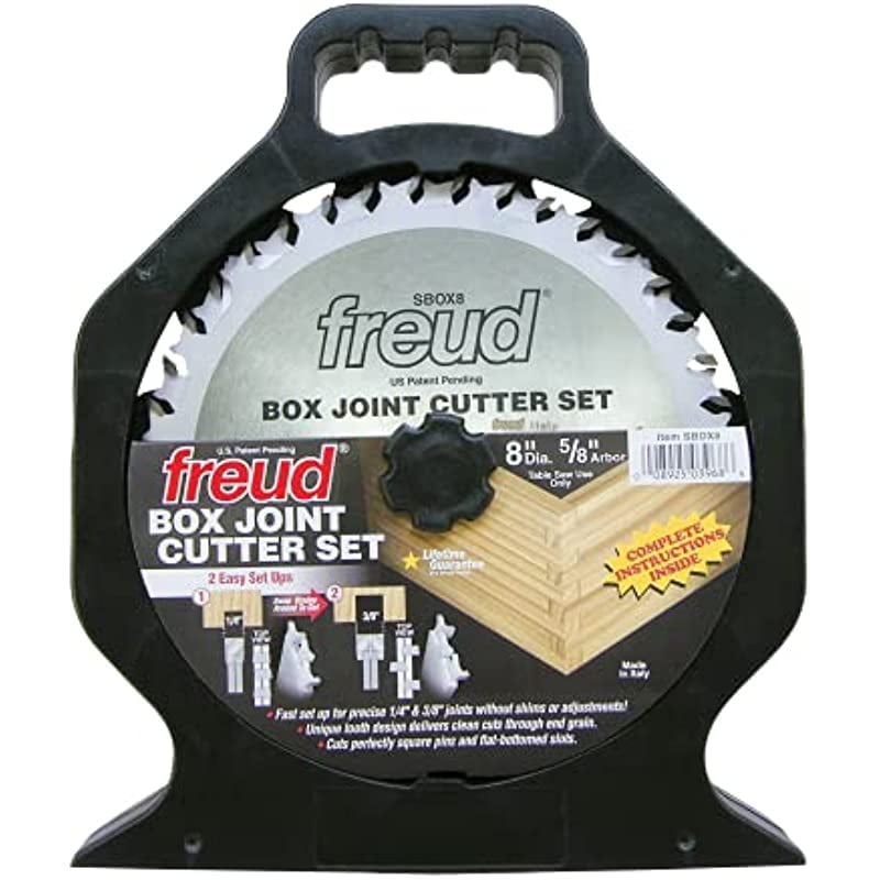 8" Box Joint Cutter Set