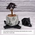 thumbnail image 5 of Uxcell Plastic Triangle Plant Pot Feet Flower Planter Bottom Stand Rack Riser Black, 5 of 5