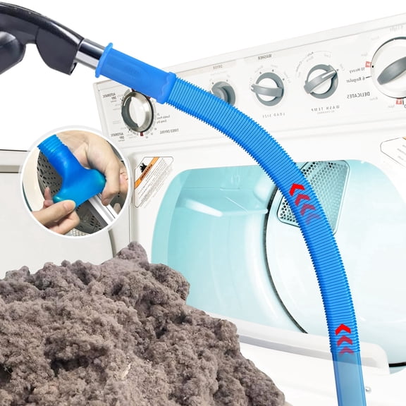 DRYVENCK Dryer Vent Cleaner Kit Vacuum Hose Attachment/Mother’s Day gifts/Compatible with Most Vacuum Cleaner, Quickly Lint Remover Cleaning Supplies