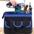 thumbnail image 2 of Scienceny Bolsa de herramientas portátil e impermeable para aventuras al aire libre, bolsa de herramientas para electricista, bolsa de Herramientas eléctricas 12 pulgadas azul, 2 of 6