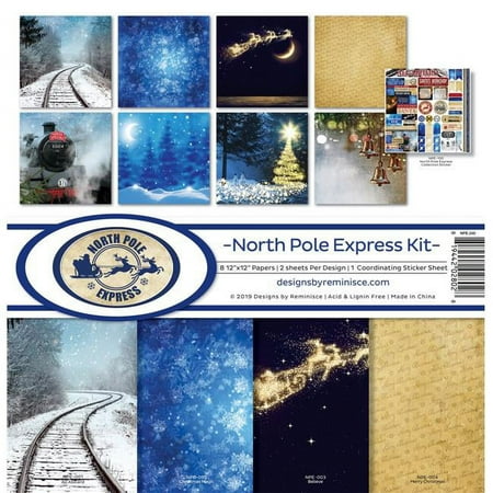 UPC: 0819442028028 | Reminisce NPE200 12 x 12 in. Collection Kit  North Pole Express