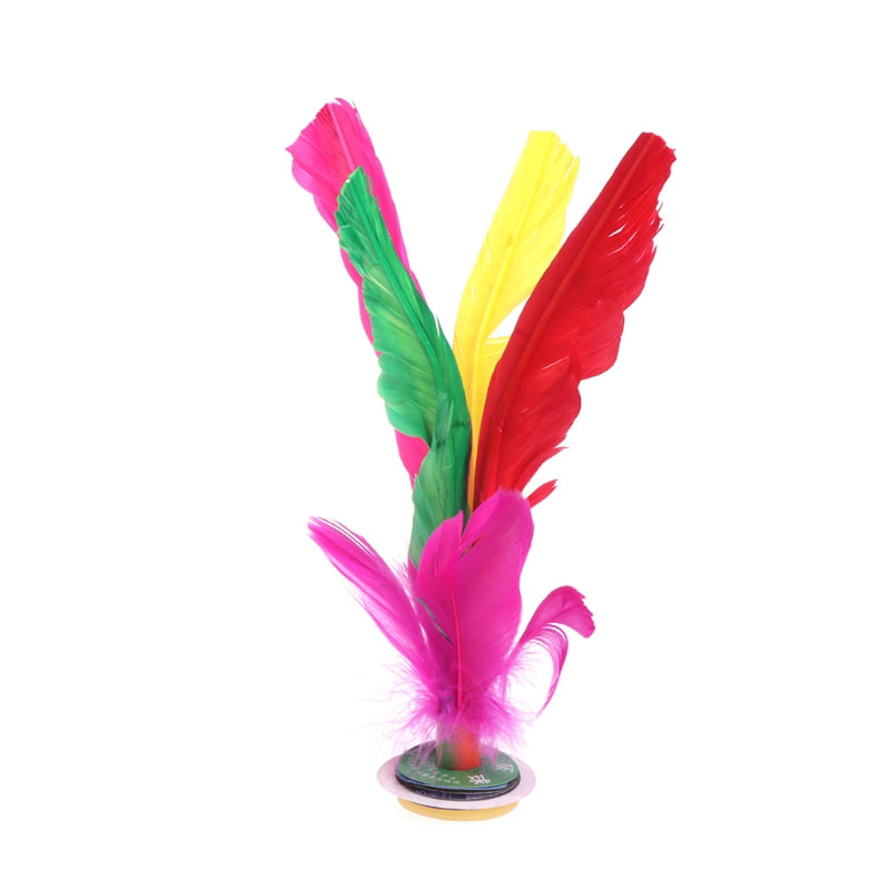 Chinese Jianzi Colorful Feather Fitness Sports Toy Game Foot Kicking Shuttlecock 