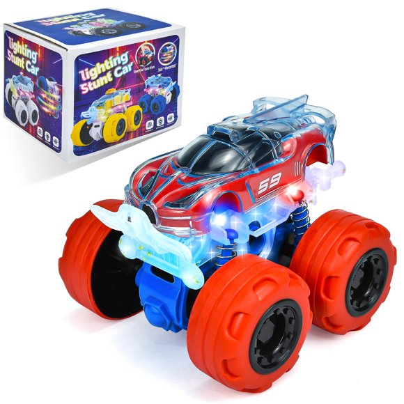 Camión monstruo de juguete TQBYNJ con fricción y luces LED