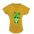 thumbnail image 3 of JeashCHAT Tshirts Shirts for Women Graphic Women's Casual V Neck Print Short Sleeve T-Shirt Top Blouse, 3 of 5