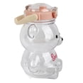 thumbnail image 2 of Kawaii Bear Straw Bottle Portable Cartoon Kids Water Bottle with Straw and Carrying Loop Adjustable Shoulder Strap for Outdoor Travel, 2 of 4