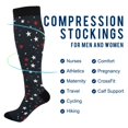 thumbnail image 2 of FORMRS Womens Knee High Socks Casual Long Thick Travel Daily Wear, 1 Pair, Blue Stars Pattern, 2 of 6