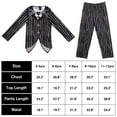 thumbnail image 7 of Halloween Costume for Kids Boys Christmas Jack Costume Black and White Striped Set Dress Up Outfit, 7 of 7