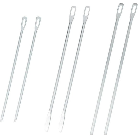 6Pcs 3Styles Metal Drawstring Threaders Quick Drawstring for Jackets Swim Trunks Pants Sweatpants Shorts