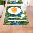 Vincent van Goghstyle blue irises with greenery Meal mat, heat