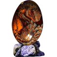 thumbnail image 2 of Adornos de huevo de dragón de lava, huevo de dragón de resina transparente de cristal, escultura hecha a mano Drago de bolsillo de fuego, 2 of 5