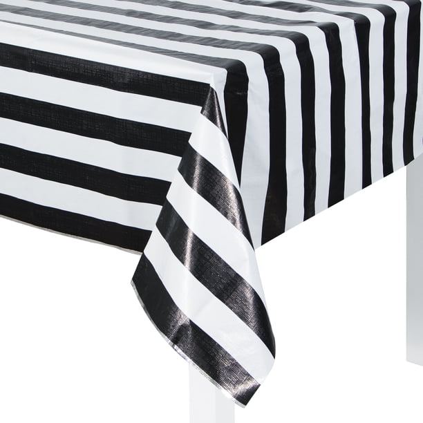 Cool black and white striped tablecloth walmart Black And White Strip Metallic Tablecloth Walmart Com Cool black and white striped tablecloth walmart Black And White Strip Metallic Tablecloth Walmart Com