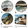 thumbnail image 3 of Designart "Majestic Cliffs Rocky Beach wall art III" Nautical & Beach Floater Framed Canvas Print, 3 of 7