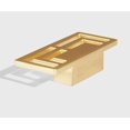 thumbnail image 5 of 6pcs Brushed Gold Copper Drawer Pulls Chinese Modern Style Double Hole 32mm, 5 of 5