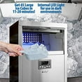 Deco Chef Commercial Ice Maker 99lb Every 24 Hours 33lb Storage
