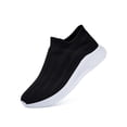 thumbnail image 4 of Gomelly Mens Sock Sneaker Sport Walking Shoes Breathable Flats Lightweight Sneakers Fitness Workout Athletic Casual Shoe Black White 8.5, 4 of 9