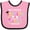 Pink and Black, variant on Inktastic My Uncle Graduated and I'm Super Proud Boys or Girls Baby Bib