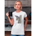 thumbnail image 2 of Majestic Butterfly I. T-Shirt Women -Lily Liama Designs, Female Medium, 2 of 4