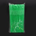 thumbnail image 1 of Xiao Hua Pajitas desechables de plástico flexibles para bebidas (200 unidades), color verde, 1 of 5