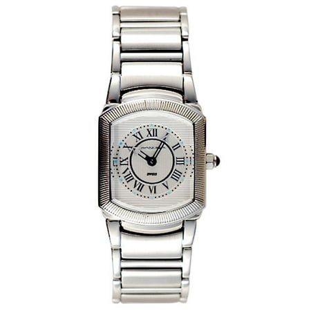 Ladies Stainless Steel Watch, Silver Dial