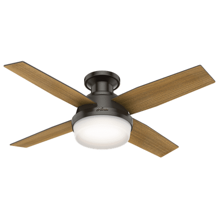 Hunter 44 Dempsey Noble Bronze Ceiling Fan With Light Kit