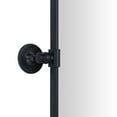 thumbnail image 2 of TEHOME Horizontal Farmhouse Black Metal Framed Rounded Pivot Rectangle Bathroom Mirror 30x20", 2 of 9