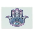 thumbnail image 1 of Evil Eye Cutting Board, Protective All Seeing Eye Lotus Elements Luck East, Decorative Tempered Glass Cutting and Serving Board, Large Size, White Pink and Blue, by Ambesonne, 1 of 1