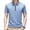 Light Blue, variant on Men's Soft Shirt Zip Up Polo T Shirt Business Casual Short Sleeve Fashion Summer Cool Work Basic Thin Yellow Medium