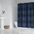 thumbnail image 2 of Dark Blue Christmas Snowflake Pattern Shower Curtain 72"x72" ,Bathroom Decorative Shower Curtains Set with 12 Hooks,Modern Waterproof Washable Shower Curtain, 2 of 6