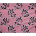 thumbnail image 4 of oneOone Polyester Lycra Fabric Leaves & Floral Block Print Sewing Fabric BTY 56 Inch Wide, 4 of 4