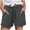 Dark Gray, variant on Womens Shorts 2026 Comfy Summer Drawstring High Waist Cotton Linen Casual Shorts for Women Trendy by Yigetop Black L