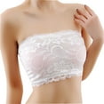 thumbnail image 3 of AURIGATE Women Bandeau Bra Sexy Womens Padded Bra Crop Tops Vest Bustier Beach Tank Tops WH, 3 of 4