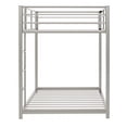thumbnail image 5 of Metal Bunk Bed with Ladder and Full-Length Guardrail, Twin over Twin Bunk Bed Frame Heavy Duty Low Bunk Bed with Under Bed Storage Suitable for Teens Adults, Space-Saving No Box Spring Needed, Silver, 5 of 6