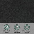thumbnail image 4 of Better Homes & Gardens Ultra Soft Polyester Bath Rug, 23" x 39", Dark Grey, 4 of 7