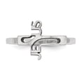 thumbnail image 4 of 925 Sterling Silver Rhodium-plated Jesus Cross Ring, 4 of 4