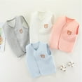 thumbnail image 5 of Esaierr Baby Newborn Cotton Vest for Girls Boys Vest V Neck Sleeveless Vest Warm Winter Autumn Coat for 3M-3Y, 5 of 5