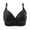 Black, variant on Luxalzxs Plus Size Bras for Women Gathered Together Daily Bra Underwear No Rims Bras Lingerie