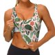 thumbnail image 3 of Fotbe Armadillo Sujetador Deportivo Largo sin Aros para Mujer con Almohadillas y Soporte Medio, Transpirable y Absorbente, Camiseta Tipo Chaleco o Tank Top-Medium, 3 of 8