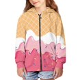 thumbnail image 3 of Chririnla Art Ice Cream Comfy Hooded Sweatshirt for Girls Long Sleeve with Pockets Trendy Casual Loose Fall Top Size 10-12, 3 of 7