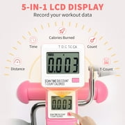 TARESNESS Zimtown Under Desk Bike Pedal Exerciser, Pink - Material: ABS