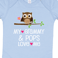thumbnail image 4 of Inktastic Grammy and Pops Love Me Owl Girls Baby Bodysuit, 4 of 5
