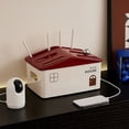 thumbnail image 5 of Router Cable Concealment Box Portable Router Storage Box Modern Style Power Strip Cable Management Hider Rack for Home, 5 of 7