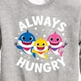 thumbnail image 3 of Baby Shark - Always Hungry - Toddler And Youth Crewneck Fleece Sweatshirt, 3 of 6