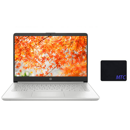 H-P 14 inch FHD Laptop for Student and Business, AMD Ryzen 3 3250U, 8GB RAM, 256GB SSD, Webcam, 1920 x 1080 Resolution, Bluetooth, Windows 11 S, Fast Charge, Silver, with MTC mousepad